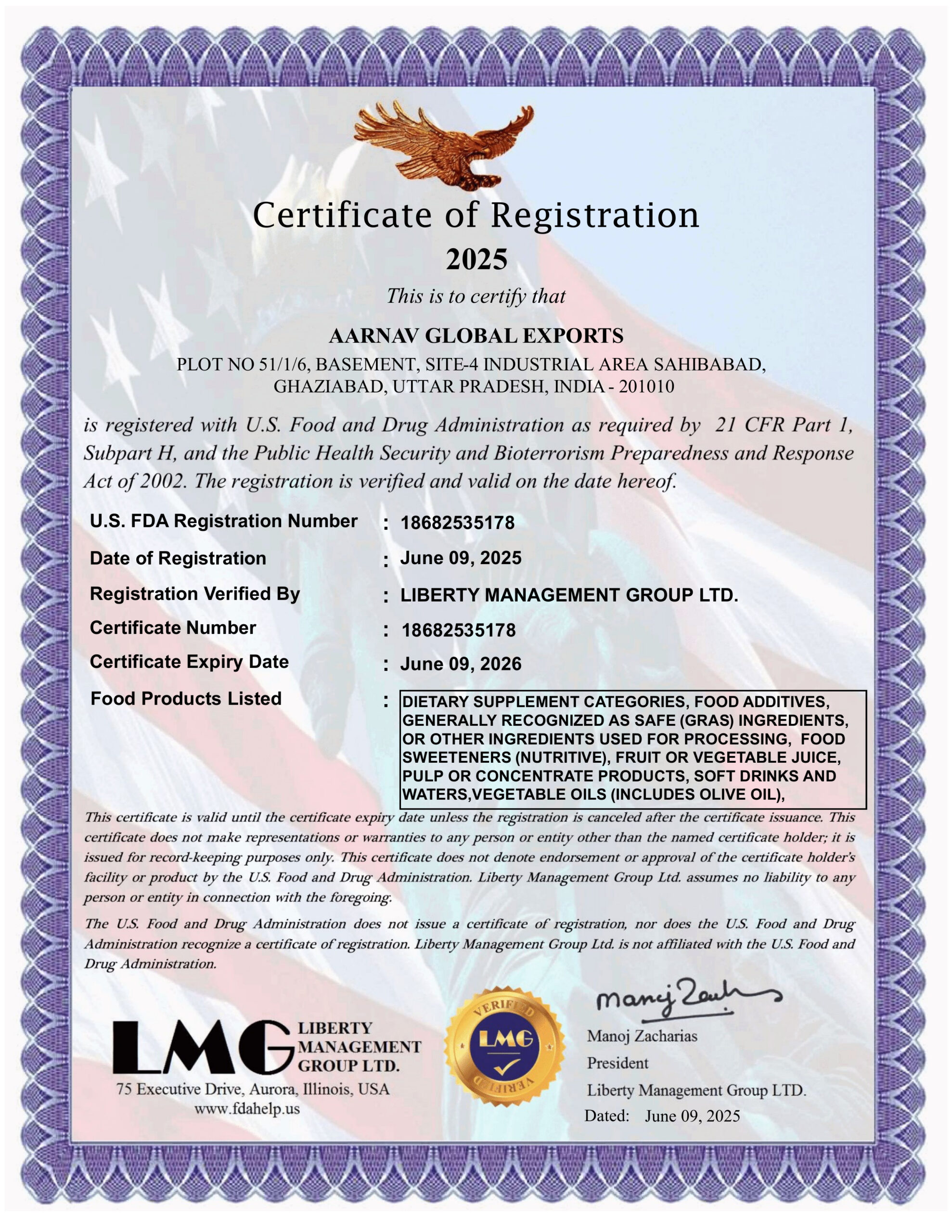 certifications