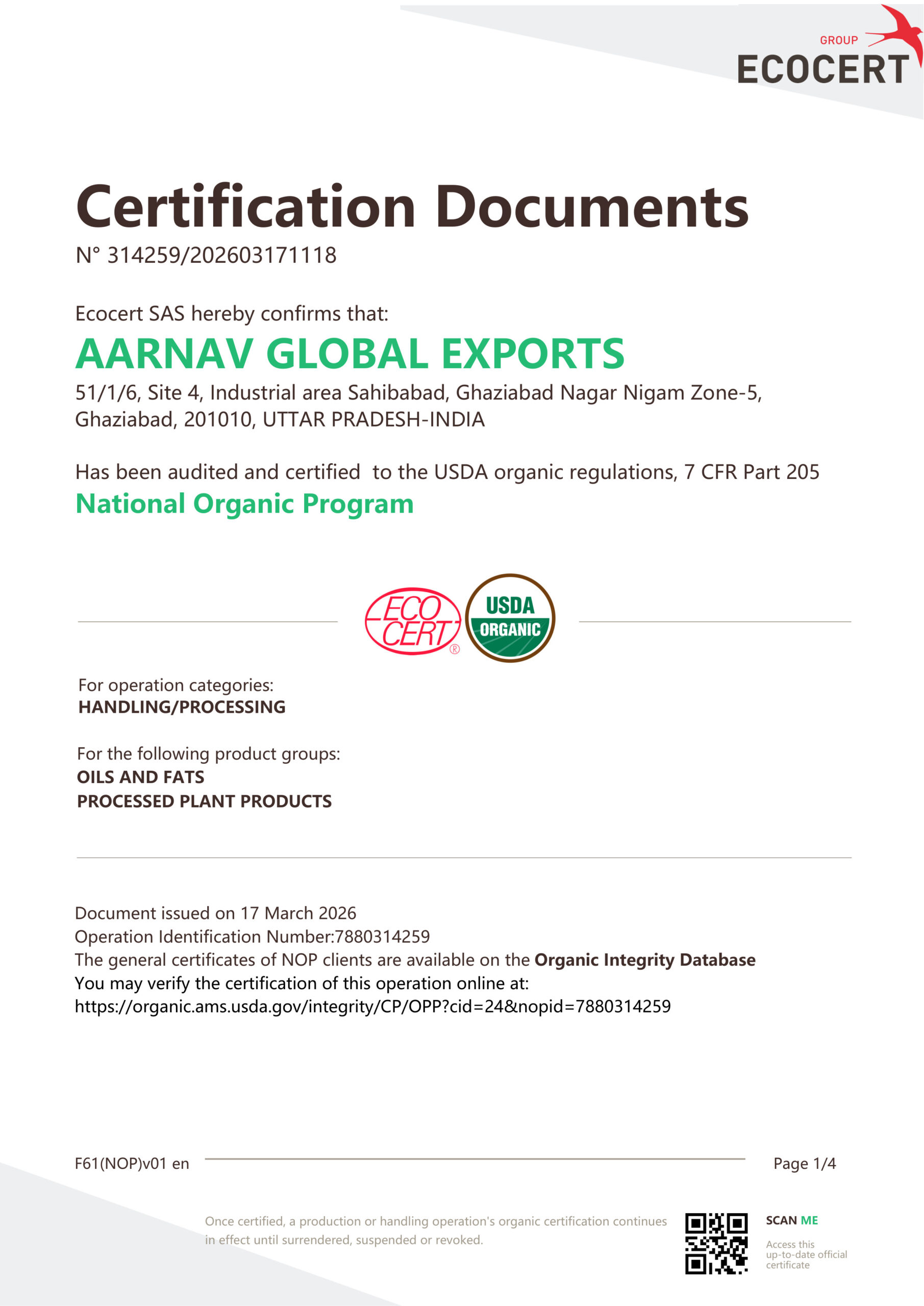 certifications